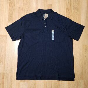 PoloThe Foundry short sleeve polo shirt men sz 3XLT NWT Black